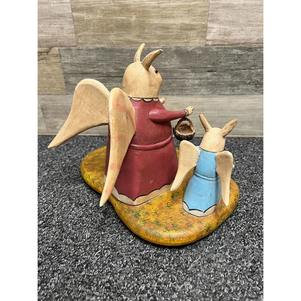 Folk Art Primitive Hand Carved 
